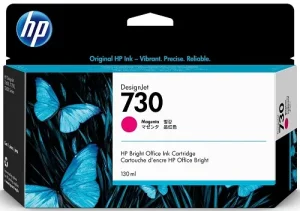 P2V63A: HỘP MỰC ĐÃ CÓ MỰC IN HP 730 130-ML MAGENTA INK CARTRIDGE — ảnh sản phẩm