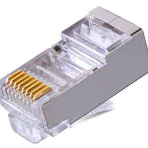 502-01001 — đầu RJ45 CAT.5e FTP shielded bọc kim loại chống nhiễu — ảnh sản phẩm