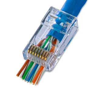 601-11001 — đầu RJ45 CAT.6 dạng xuyên thấu Pass Through — ảnh sản phẩm