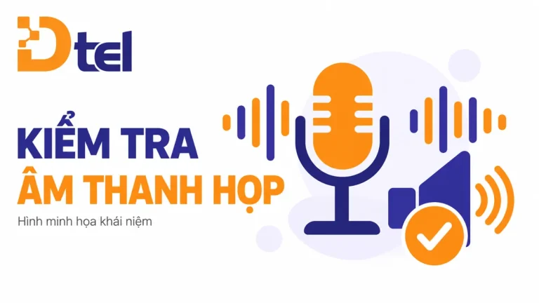 Minh họa khái niệm: Teams chọn sai micro hoặc loa: kiểm tra trước khi thay thiết bị phòng họp