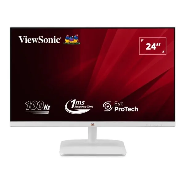 Màn hình máy tính bảo vệ mắt ViewSonic VA2432-H-W-2, 24in, IPS,100hz, màu trắng — ảnh sản phẩm