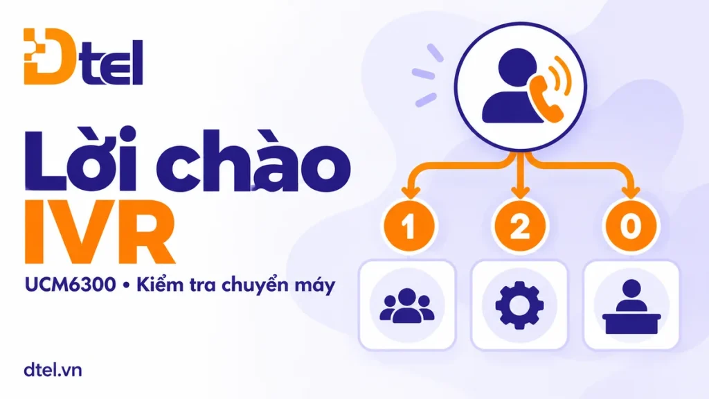 Lời chào IVR — minh họa chủ đề DTEL