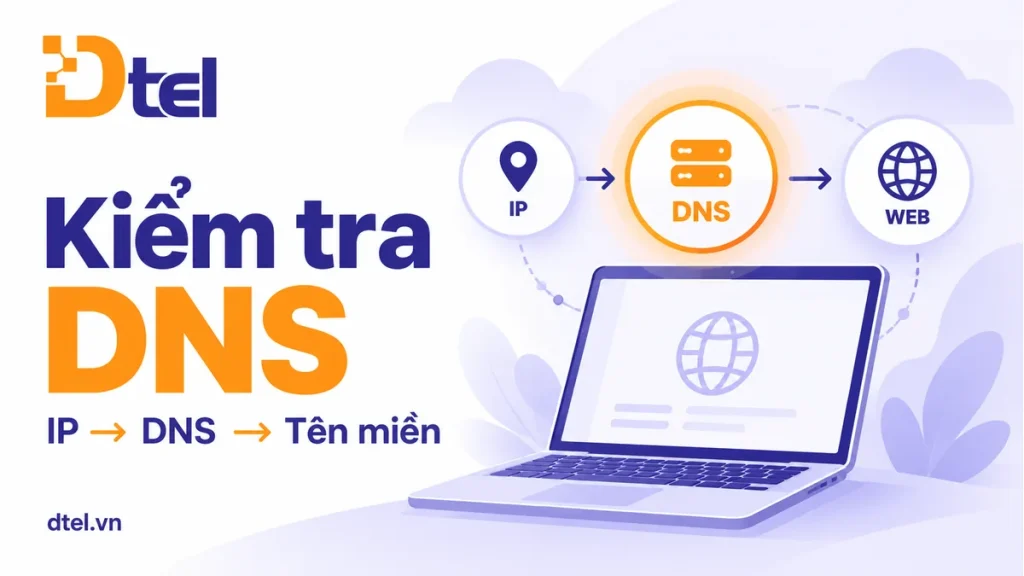 Kiểm tra DNS — minh họa chủ đề DTEL